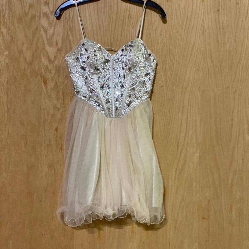 Cute bedazzled mini cocktail dress